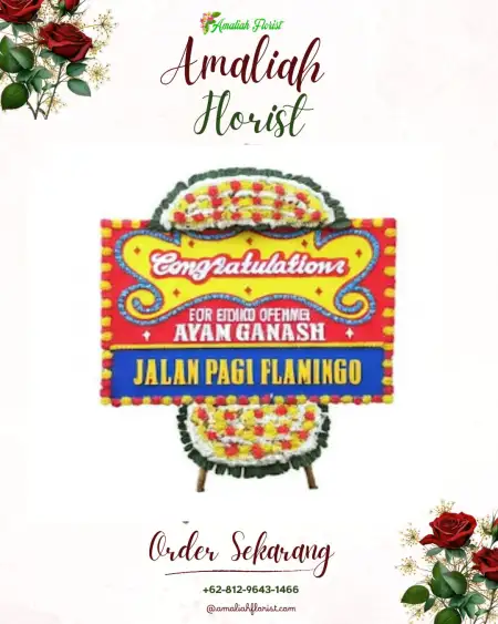 Sewa Papan Bunga Suka Bangun